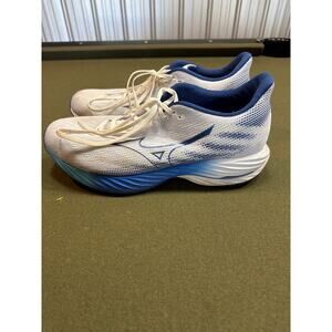 Mizuno Wave Rider 28 Super Wide White Blue Mens Road Running J1GC2403-01 Size 13